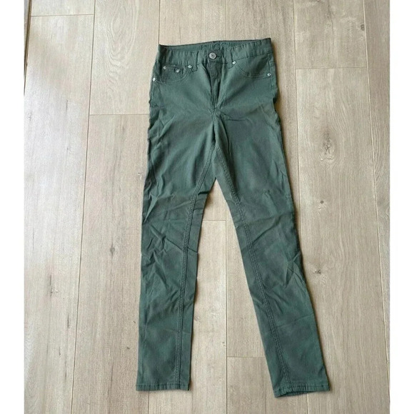 RUE21 Women's Mid Rise Jegging Skinny Stretch Jeans Army Green Denim Size 9/10 - Picture 1 of 3